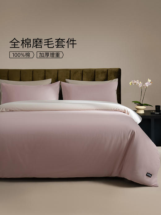 佳丽斯磨毛四件套全棉纯棉秋冬季床单三件套床上用品加厚保暖被套 商品图7