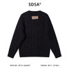257134SDSA男士秋冬新款痞帅男装慵懒风气质条纹圆领毛衣百搭时尚针织衫 商品缩略图5