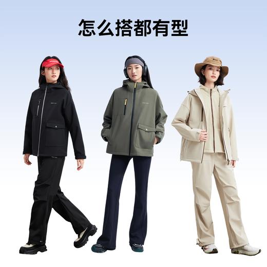 【多穿三合一  防风雨】MOLYVIVI宽松软壳机能外套 商品图7