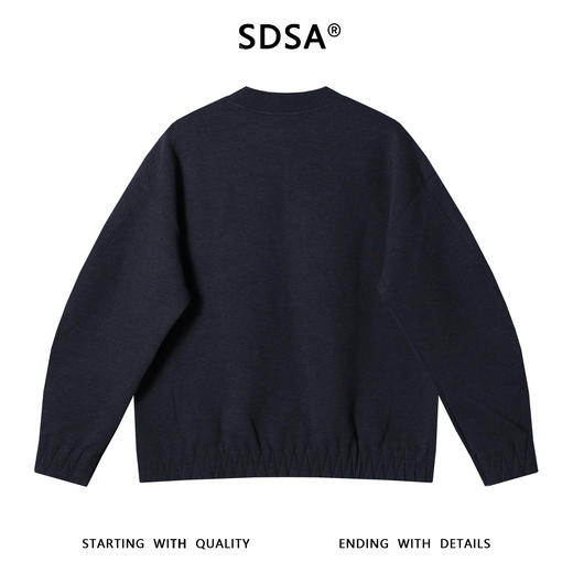 3055SDSA男士秋冬新款痞帅男装韩版简约压线圆领卫衣情侣百搭套头上衣 商品图5