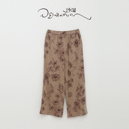 精纺羊绒印花直筒裤  SJF97K355N 商品图7