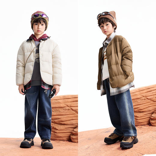 【实体店同款】男童短款羽绒服冬季新款安奈儿童装AB545429 商品图3