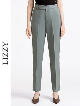 LIZZY 早秋 时尚老钱风简约知性干练百搭气质显瘦小脚长裤7878
