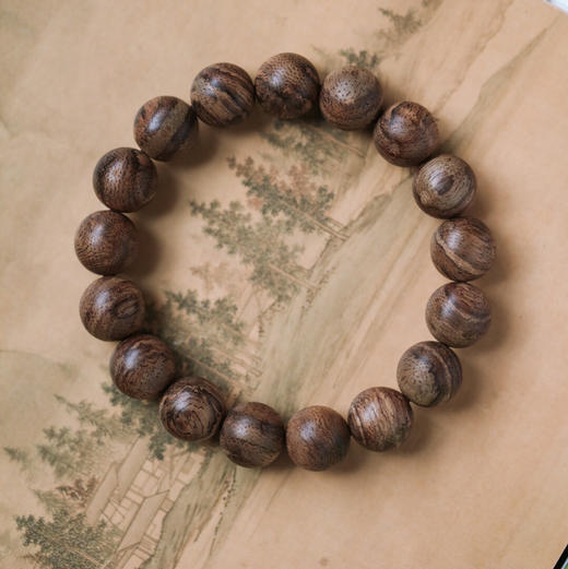 【青山特惠】13mm17颗 虎斑纹马泥涝沉香手串13.05g c0104 商品图7