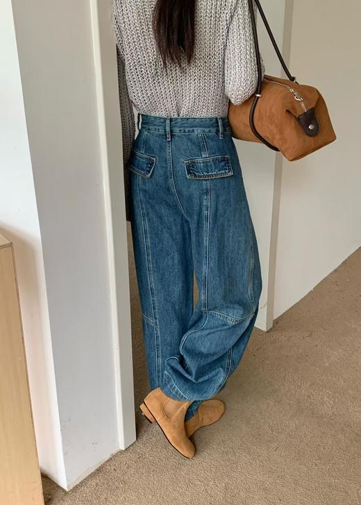 2025秋季无弹弯刀裤！立体裁剪显瘦牛仔裤！挺括筋骨牛仔裤！ 商品图3