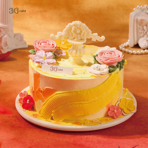 秋日印象·韩式裱花鲜果蛋糕，可选1/1.5/2.5/3.5/6磅 商品图0