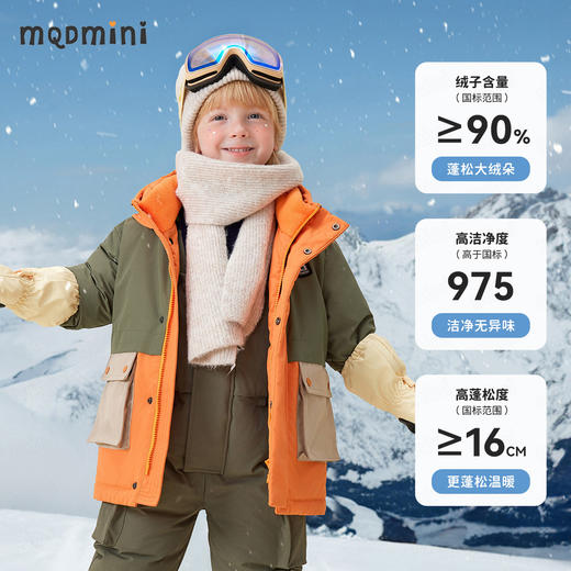 【90-140】【MQDmini】女童冬款保暖加厚工装风羽绒服 商品图6