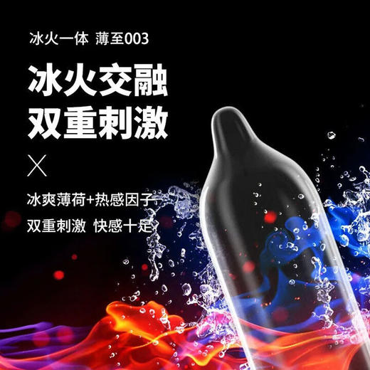 大卫避孕套 003超薄安全套冰火两重天男女性快潮套套成人计生情趣用品 商品图1