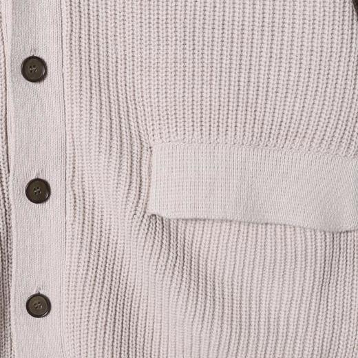 257149SDSA秋冬新款痞帅男装韩版简约撞色纽扣V领针织衫百搭开衫毛衣 商品图3