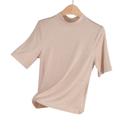 美奈川 羊绒提花小高领中袖BN09179 商品图8