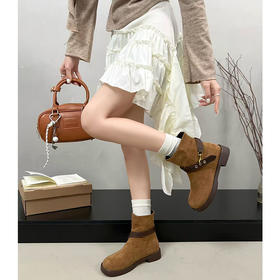 HF皮带扣圆头短筒马丁靴(LH)(LD)-纪念日百货门店166797048