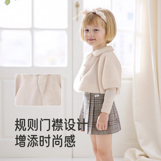 【商场同款】英氏儿童夹克保暖防寒冬季茄克女童针织外套新款 商品图3