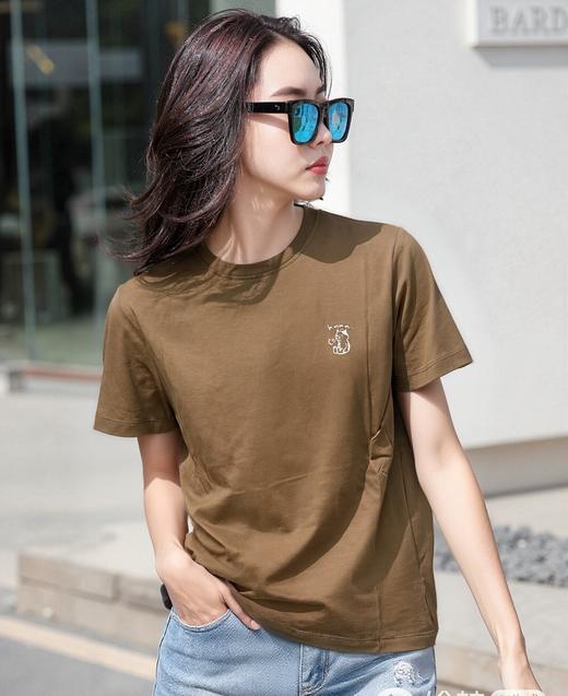 佐丹奴女装25年商场同款动物刺绣图案纯棉T恤13325330 商品图2