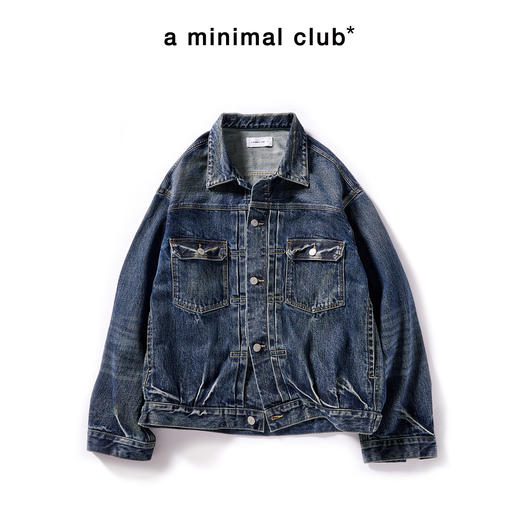 a minimal club重磅做旧水洗4口袋牛仔夹克短款秋季上新AM58DC05 商品图0