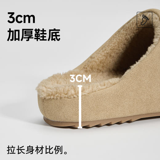 情侣款可外穿！2025秋冬季勃肯风拖鞋男女冬天室内居家可外穿高级感保暖加绒TPR棉拖鞋 商品图2