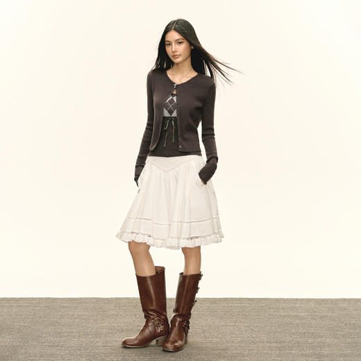 Ariseism 美式复古设计感格陵抹胸加外套套装 商品图3