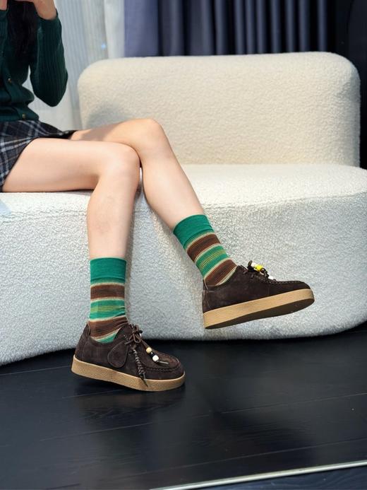 JEHURFIE/纪华菲丑萌慵懒牛皮厚底袋鼠勃肯鞋AB25376 商品图9