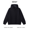 SDSA男士秋冬新款痞帅男装潮牌纯色抽绳连帽卫衣高街痞帅套头上衣 商品缩略图1
