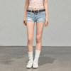Ariseism 美式复古设计感基础浅色牛仔短裤 商品缩略图3