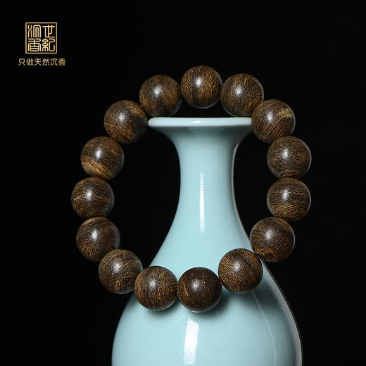天然都蓬沉香手串 沉水级 14.5mm*15颗 24.3克 SP12091 商品图0