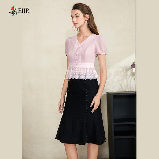 司歌修身蕾丝半裙C911210X 商品图1