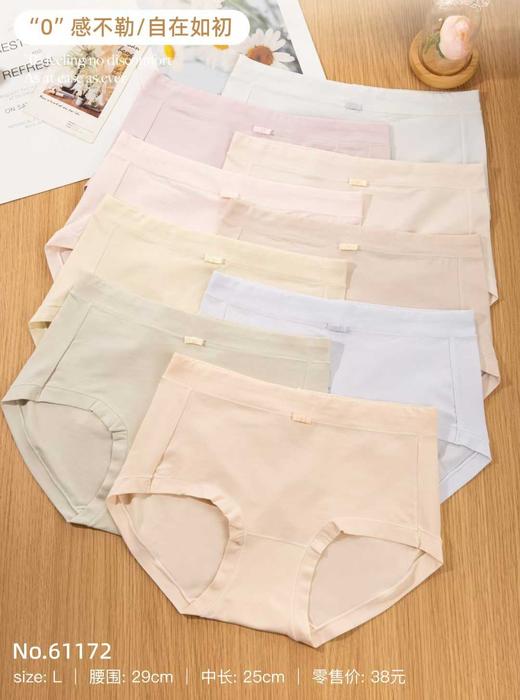 HYY-61172 【1条】80支澳棉纯色简约女士内裤 商品图1