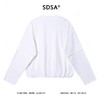 1720SDSA男士秋冬新款痞帅男装韩版纯色袖子拼接设计圆领卫衣百搭宽松 商品缩略图5