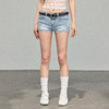 Ariseism 美式复古设计感基础浅色牛仔短裤 商品缩略图1