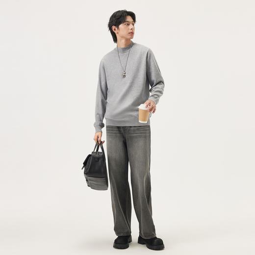 gxg.jeans男装 多色基础打底半高领毛衣线衫男士上衣25年冬热卖 商品图3