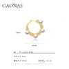 GAONAS  中式重工金色珠耳圈11501EGO 商品缩略图3