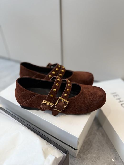 JEHURFIE/纪华菲长毛牛皮渐变一字带玛丽珍单舒AB25365 商品图8