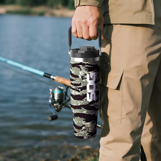 SOG索格 便携车载杯 保温随行杯 1.2L军迷水壶304不锈钢-分销 商品图4