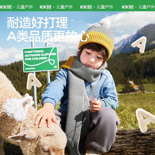 KK树儿童帽子男童女孩保暖针织毛线帽2025秋冬季新款户外防风围巾小鸟岛针织帽 商品图7