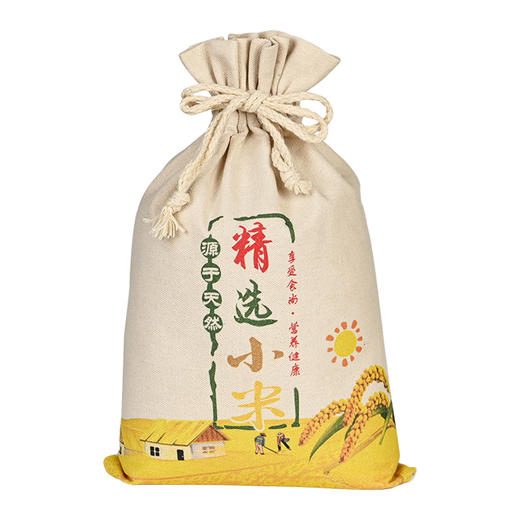 精选山西杂粮布袋小米五谷杂粮农家粗粮小米粥2500g袋装 商品图0