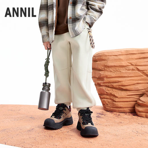 【实体店同款】男女童全腰针织长裤冬季新款安奈儿童装AM546100 商品图1