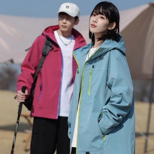 斯辰唯佳户外防风外套|防泼水/防刮/防风一件顶三件，多巴胺色系男女同款 商品图3