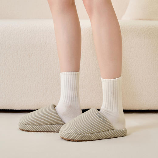 艾草抗菌！2025秋冬棉拖鞋室内居家情侣简约舒适透气加厚保暖棉拖男女 商品图2