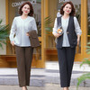 FW 267妈妈装秋装2025新款套装三件套洋气时尚洋气马甲上衣 商品缩略图0