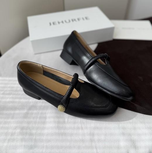 JEHURFIE/纪华菲羊皮版～复古玛丽珍T字带浅口单鞋AB25398 商品图5