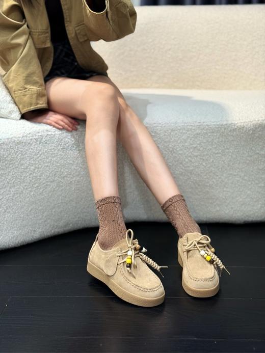 JEHURFIE/纪华菲丑萌慵懒牛皮厚底袋鼠勃肯鞋AB25376 商品图6