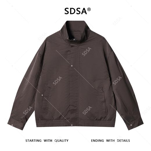 073227SDSA男士秋冬新款痞帅男装复古纯色立领夹克美式百搭时尚宽松外套 商品图1