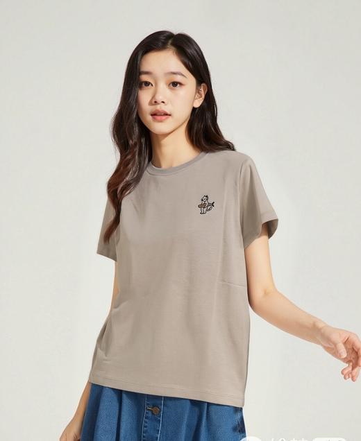 佐丹奴女装25年商场同款动物刺绣图案纯棉T恤13325330 商品图7