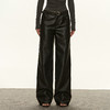 Ariseism 美式复古设计感皮裤女秋季新款长裤子 商品缩略图0