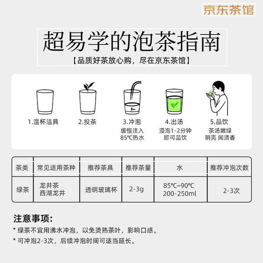 贡牌2025新茶上市 正宗明前特级龙井茶叶150g礼盒装 商品图5