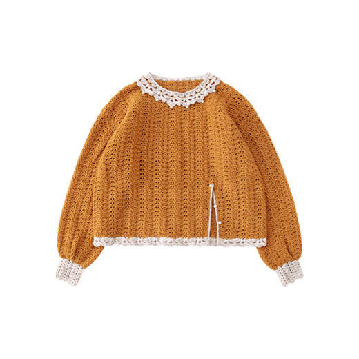 苏苏姐家拂秋上衣手工diy钩针自制羊毛线编织毛线团材料包 商品图4