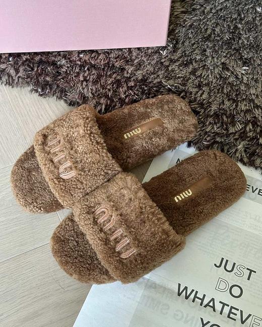 现货 THS-无 缪家 女士 秋冬羊羔毛软糯毛毛拖鞋 4色 BZ1264 商品图5
