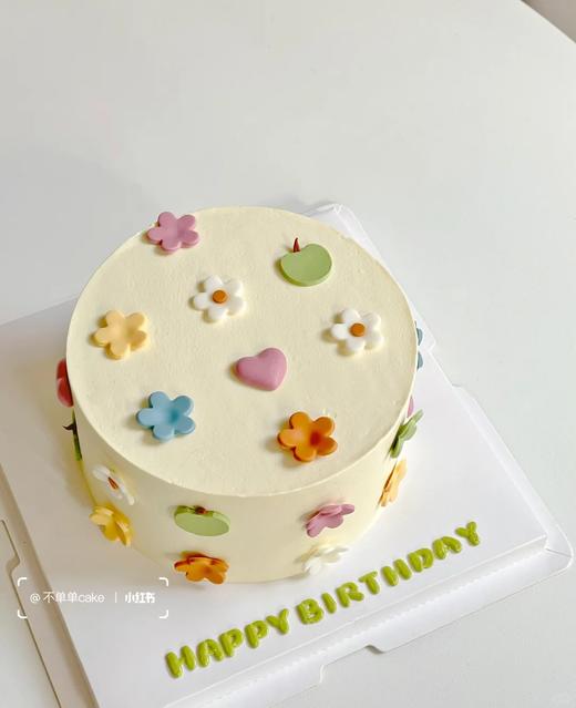 多巴胺色花朵苹苹安安小蛋糕-低糖处理无添加 商品图1