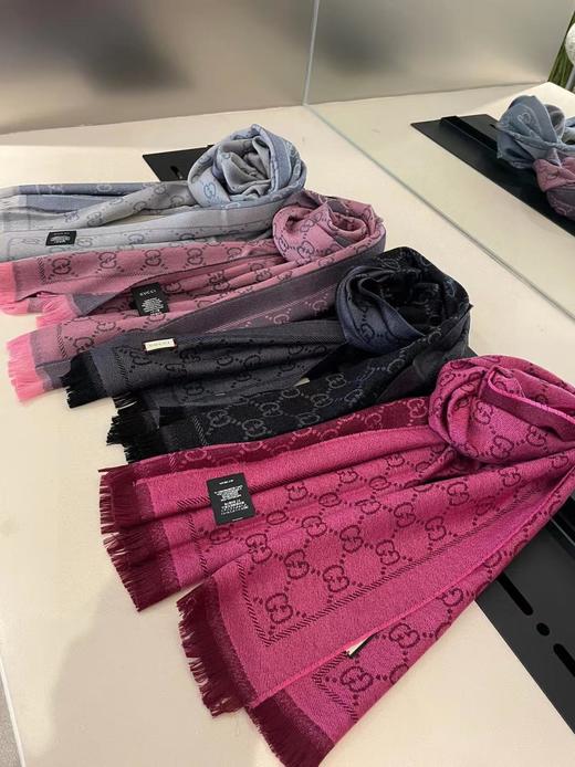 柜子流出GU经典双提花羊毛围巾男女同款 商品图0