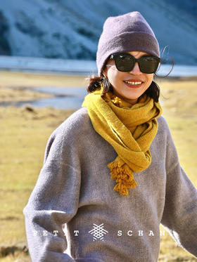 PETIT SCHAN小闪 CLO#630 Cloud surges 雲起 羊绒圈纱双面双层织物手工染色卫衣套头衫