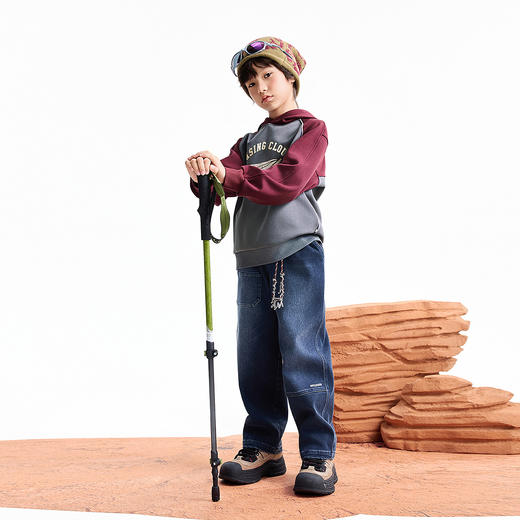 【实体店同款】男女童带帽长袖卫衣冬季新款安奈儿童装AM541412 商品图3